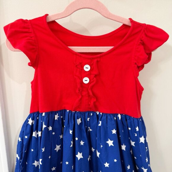 Eleanor Rose 4th of July Girl Dress 7-8 years EUC - Picture 2 of 7